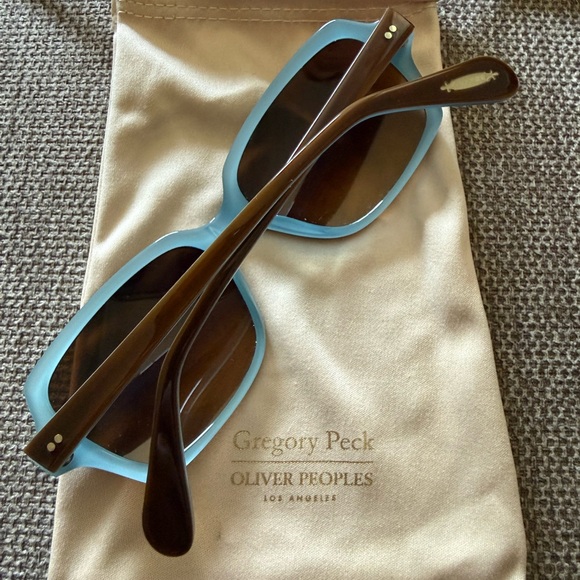 Oliver Peoples Gregory Peck Brown And Blue polarized Sunglasses main image 9